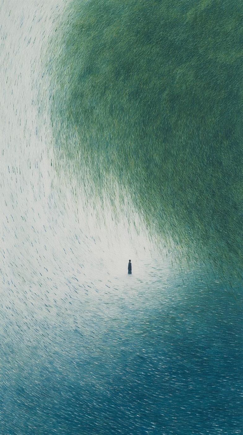 A photographed page discussing the contemplation of nature and the origins of ideas about beauty.